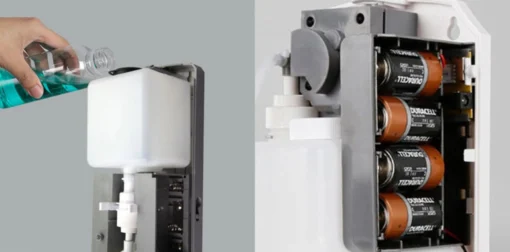 Premium Sensorspender KW296 mit 1000ml Flüssigkeitsbehälter und Temperaturmessung – Bild 3