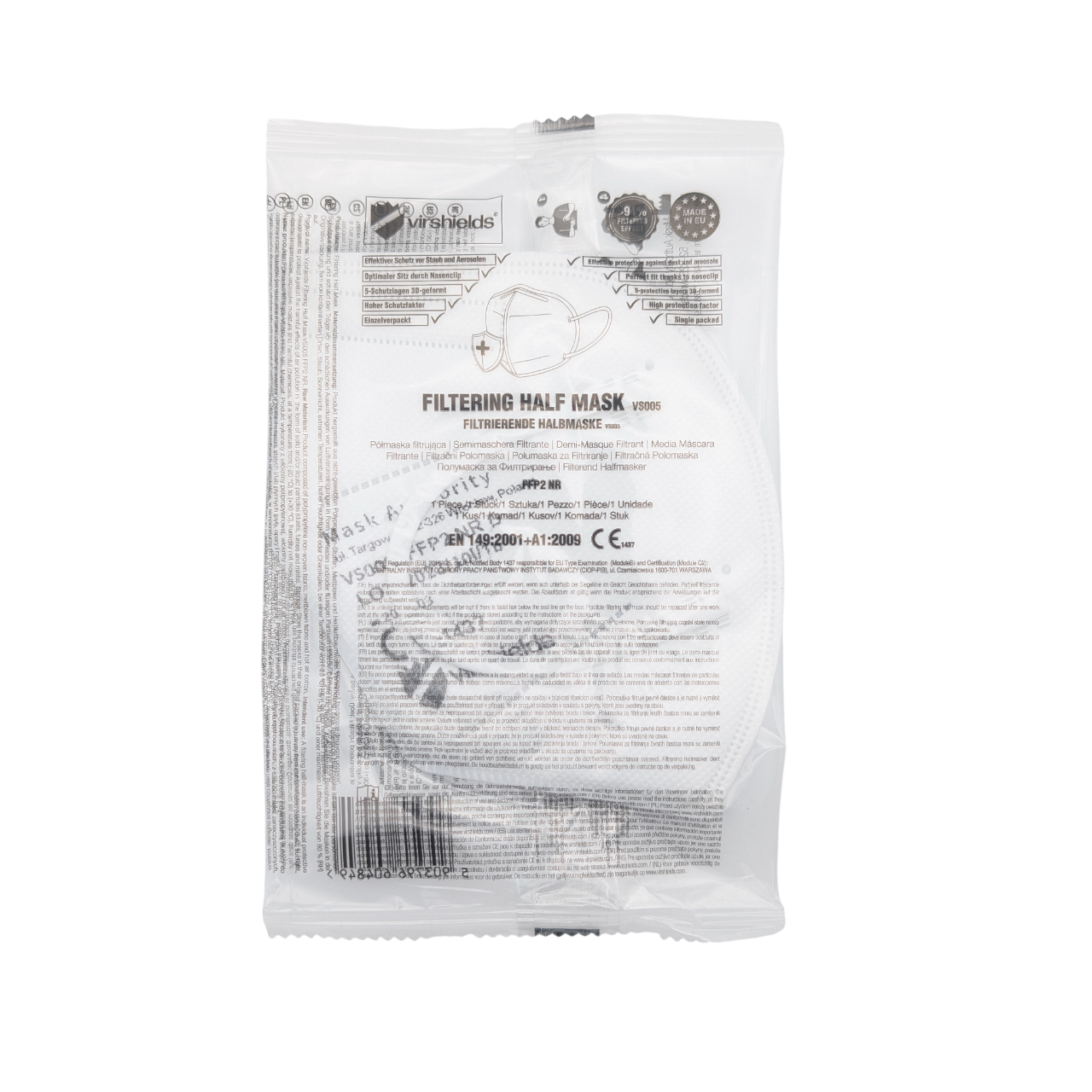 Virshields FFP2-Maske 10er-Pack MHD 03/28 – Bild 3