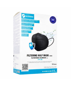 Virshields FFP2-Maske Schwarz 10er Pack MHD 01/28
