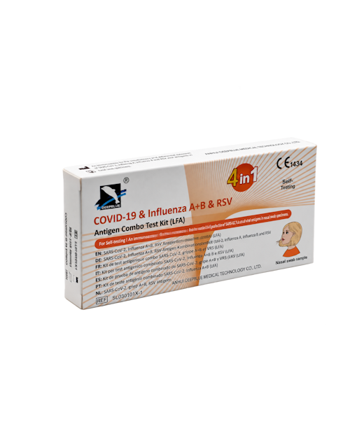 Deepblue 4 in 1 Antigen Combo Test 1er (COVID-19 & Influenza A + B & RSV) MHD 07/2029