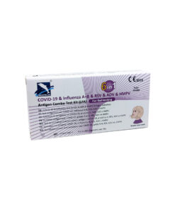 Deepblue 6-in-1 Kombitest – Selbsttest für COVID-19, Influenza A/B, RSV, Adenovirus und hMPV MHD 08/29
